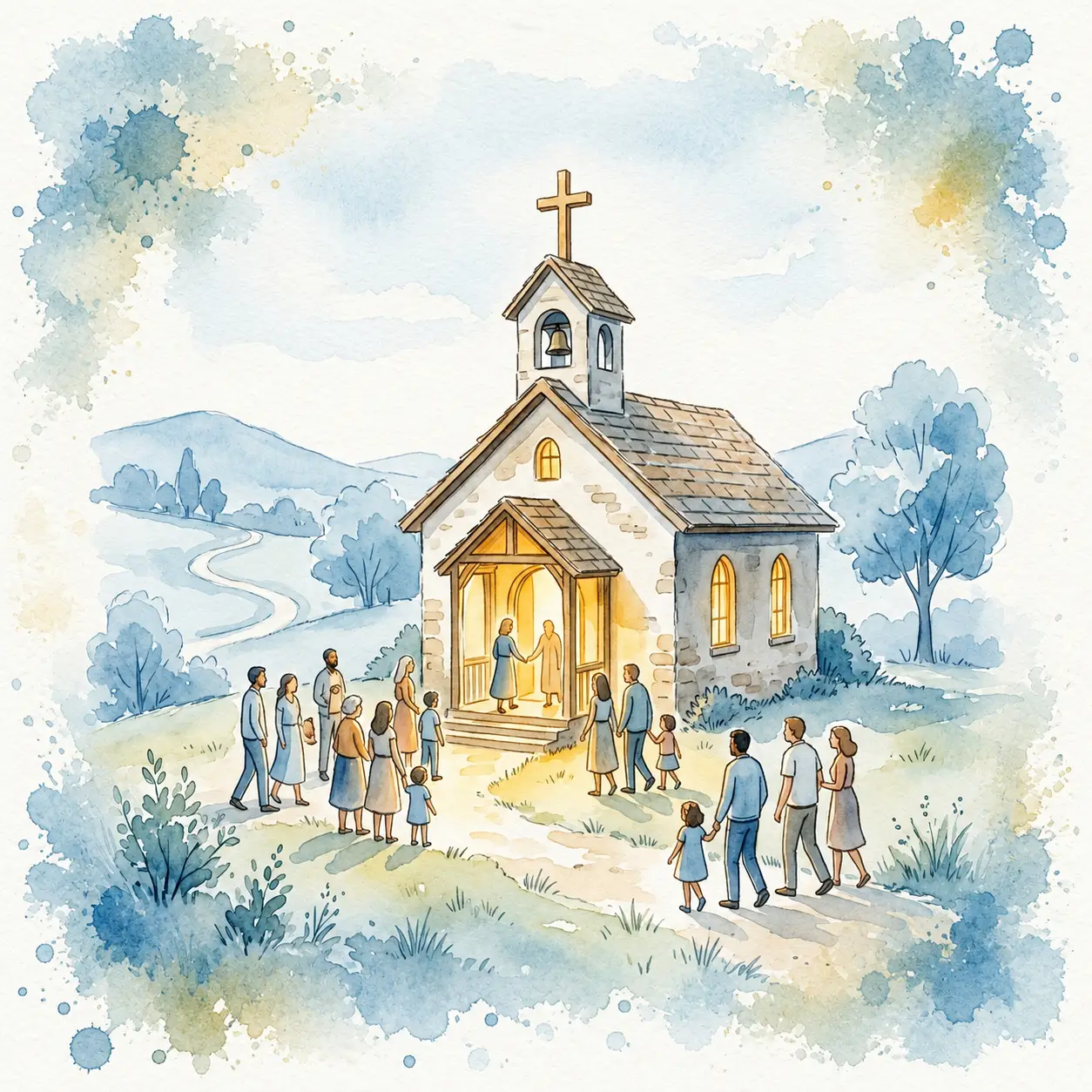 Illustration of SGPF church being established in 1991