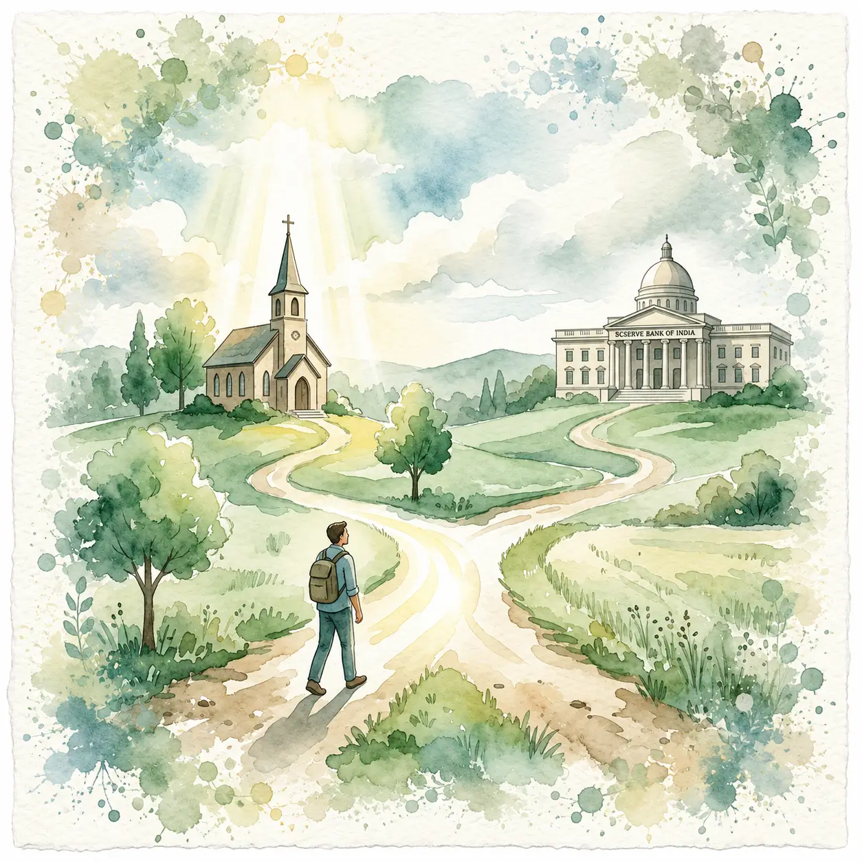 Illustration of Pastor Deena Dayalan's leap of faith